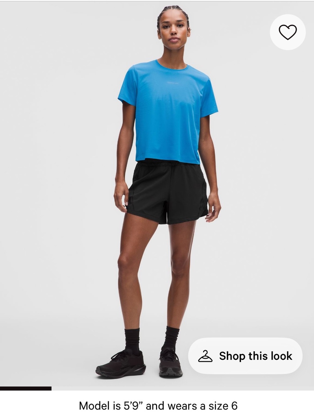 Lululemon Track That High Rise Lined Short- Black
